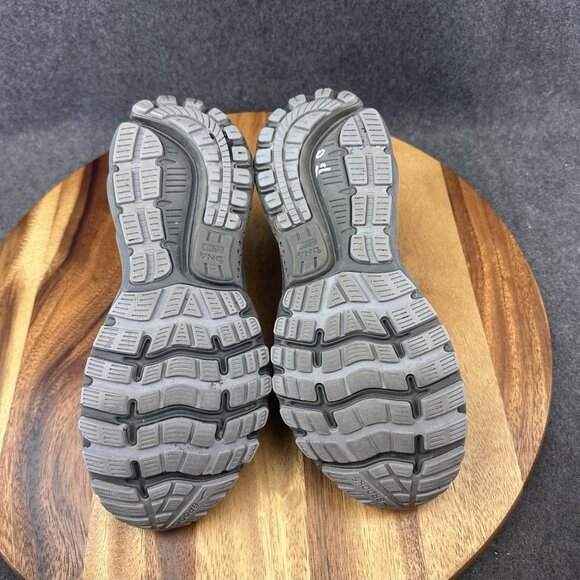 Brooks Ghost 12 Shoes Womens 8 Medium B Grey Purple Plaid Sneakers 1203051B442 - Picture 10 of 14